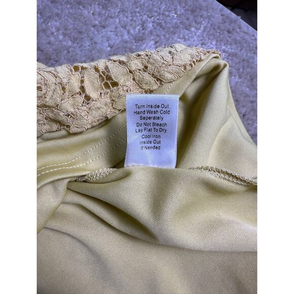 Altar'd State Womens Yellow Lace Dress womens Size Small Fit And Flare Mini E112 - Picture 8 of 12